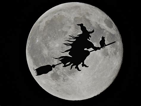The Witch Riding the Moon: A Symbol of Female Independence